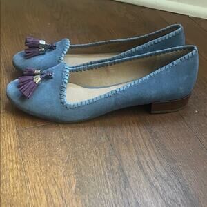 Jack Rogers Grace Suede Tassel Loafers 9.5